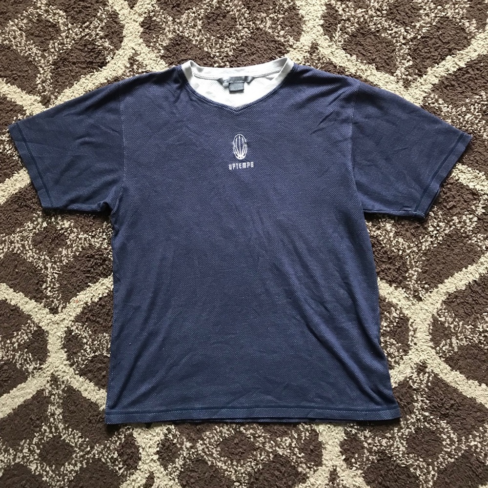 Vintage Nike Uptempo Blue/Grey Knit Shirt L